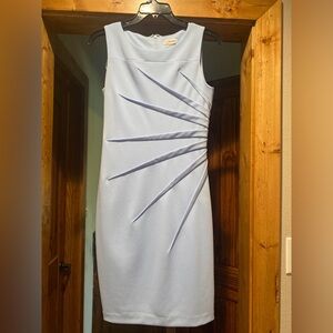 Sleeveless baby blue dress